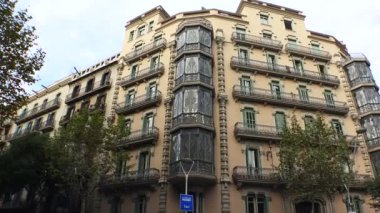 Barcelona'da eski, güzel ev. İspanya.