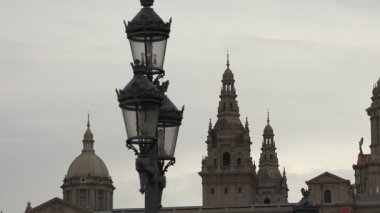 Catalunya Ulusal Müzesi sanat görünümünü. Barcelona, İspanya.