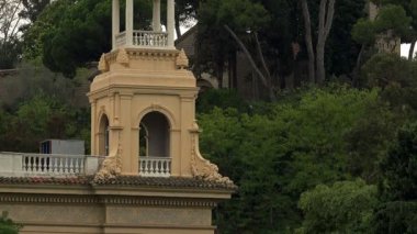 Catalunya Ulusal Müzesi sanat görünümünü. Barcelona, İspanya.