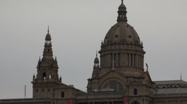 Catalunya Ulusal Müzesi sanat görünümünü. Barcelona, İspanya.