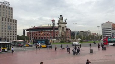 Barcelona eski çeşme. İspanya.