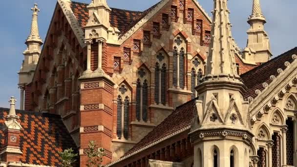 La iglesia, templo en Barcelona. España . — Vídeo de stock