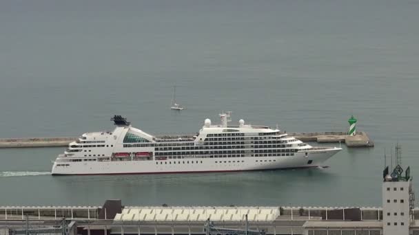 Il porto, il porto di Barcellona. Spagna . — Video Stock