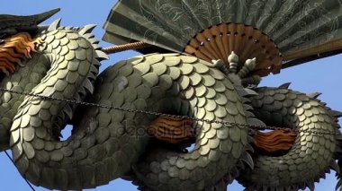 Barcelona'da şemsiye Dragon House. İspanya.