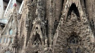 Barcelona'da Sagrada Familia Katedrali. İspanya.