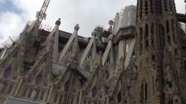 Barcelona'da Sagrada Familia Katedrali. İspanya.