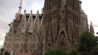 Barcelona'da Sagrada Familia Katedrali. İspanya.