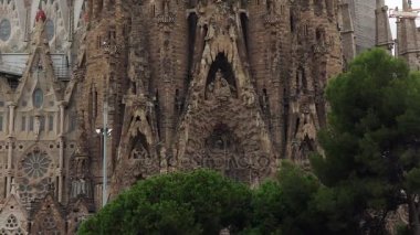 Barcelona'da Sagrada Familia Katedrali. İspanya.