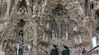 Barcelona'da Sagrada Familia Katedrali. İspanya.