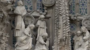 Barcelona'da Sagrada Familia Katedrali. İspanya.