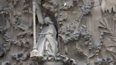 Barcelona'da Sagrada Familia Katedrali. İspanya.