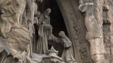 Barcelona'da Sagrada Familia Katedrali. İspanya.