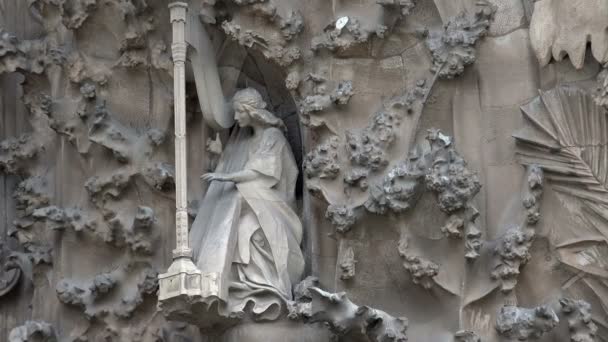 Katedralen La Sagrada Familia i Barcelona. Spanien. — Stockvideo
