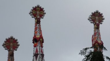 Barcelona'da Sagrada Familia Katedrali. İspanya.