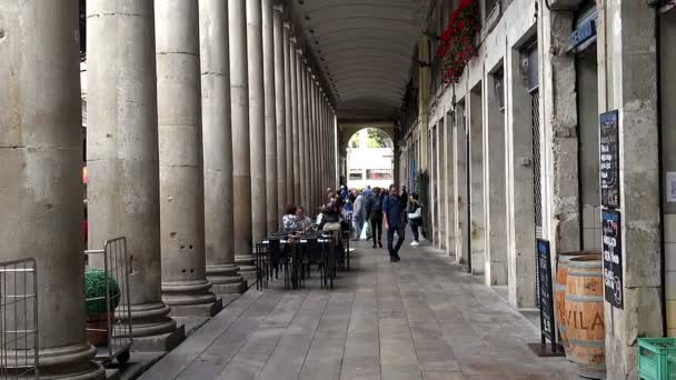 바르셀로나에 아늑한 카페입니다. 스페인. — 비디오