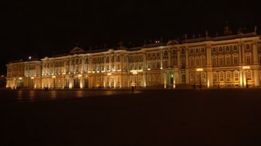 St. Petersburg Hermitage. Beyaz gece. 4k.