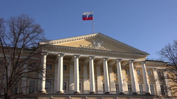 O Governo de São Petersburgo. Smolny. 4K . — Vídeo de Stock