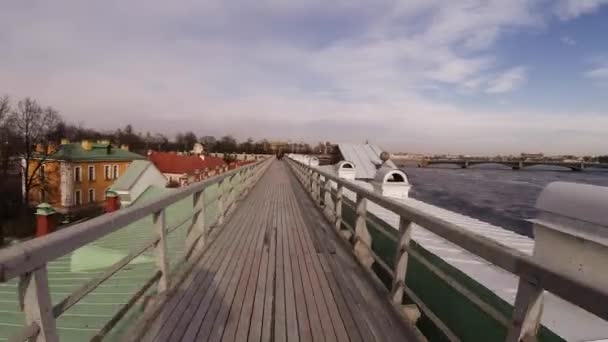 Fortaleza de Peter e Paul em São Petersburg.4K . — Vídeo de Stock