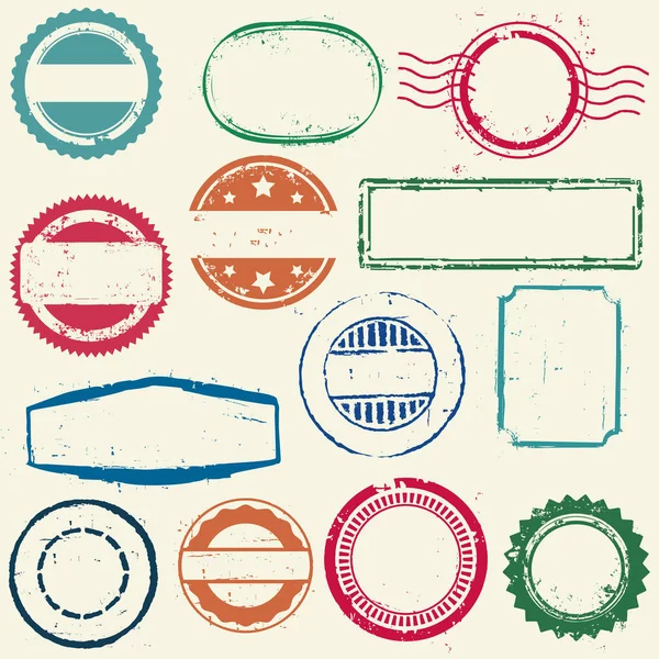 Old stamps frames — Stock Vector