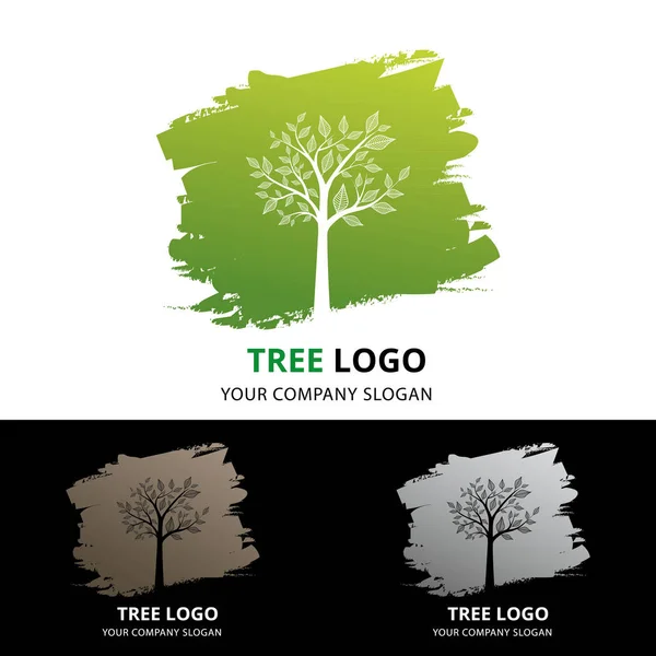Logotipo del árbol — Vector de stock
