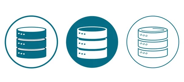 Datenbank-Symbole — Stockvektor