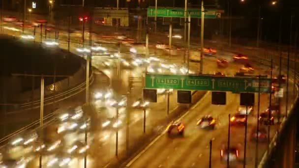고속도로에서 교통 — 비디오