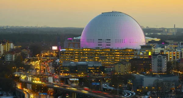 The Ericsson Globe Arena ('Globen'), in Stockholm, Sweden — Stock Photo, Image