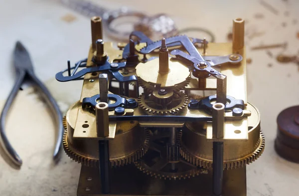 Retro clockwork spare parts — Stock Photo, Image