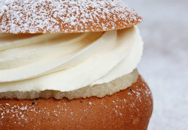 A swedish semla Stock Photo