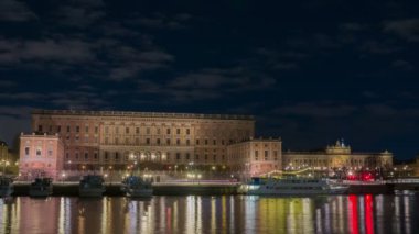 Stockholm şehir alacakaranlıkta 