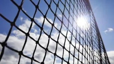 Tenis net timelapse alttan görünüm