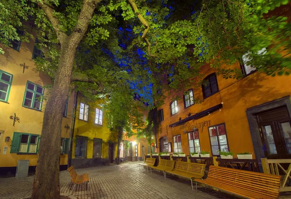 Stokholm Caddesi'nde gece — Stok fotoğraf