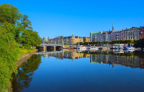 Stockholm, schweden am frühen morgen — Stockfoto