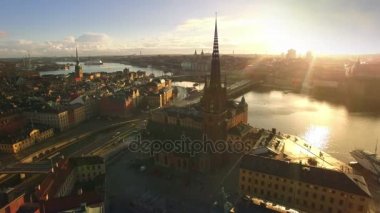 Stockholm City, Riddarholmen havadan görünümü 