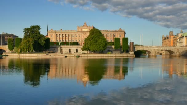 Parliament House Estocolmo Suecia — Vídeo de stock