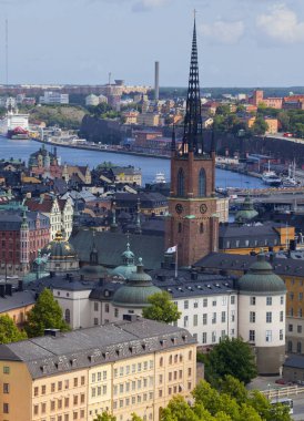 Stockholm, 31 Temmuz 2009: Stockholm doğal yaz hava Panoraması