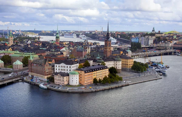 SWEDEN, STOCKHOLM - SEPTEMBER 09 2014, Aerial view. Stockholm. — Stock Photo, Image