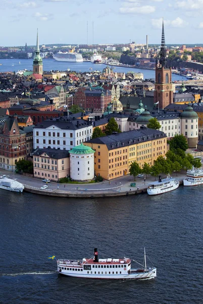 STOCKHOLM, JULY 31 , 2009: Scenic summer, aerial photo of Stockh — Stock Photo, Image