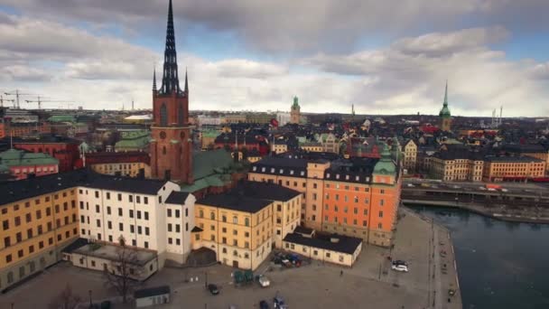 Vue Aérienne Ville Stockholm — Video