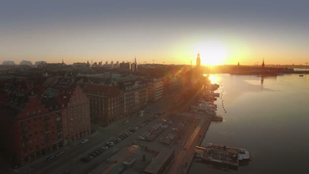 Vue Aérienne Ville Stockholm — Video