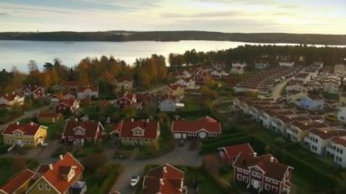 İsveç'te evlerin havadan görünümü 