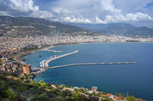 Panorama över alanya, Turkiet — Stockfoto