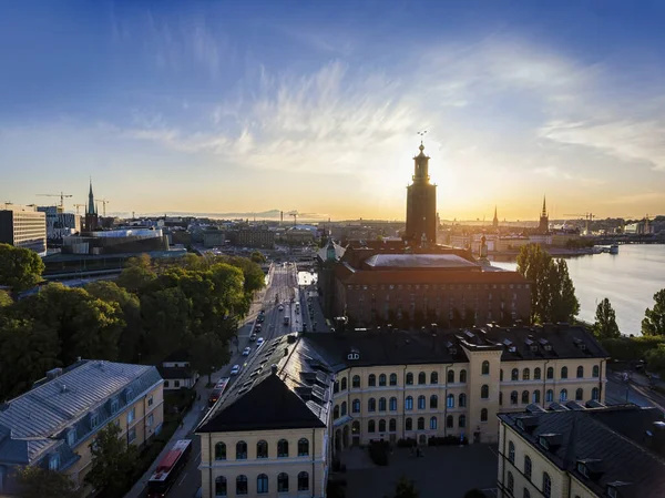 Widok Sztokholm Szwecja Wcześnie Rano — Zdjęcie stockowe