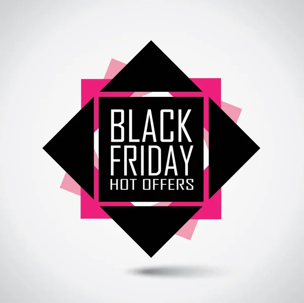 Black Friday venda banner - bolha de desconto em cores vibrantes — Vetor de Stock