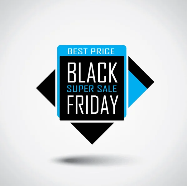 Black Friday venda banner - bolha de desconto em cores vibrantes — Vetor de Stock