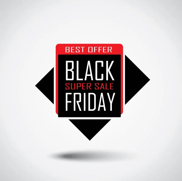 Black Friday Sale Banner - Rabattblase in leuchtenden Farben — Stockvektor