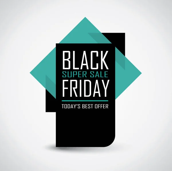 Black Friday venda banner - bolha de desconto em cores vibrantes — Vetor de Stock