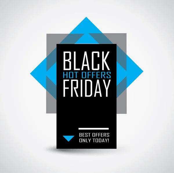 Black Friday venda banner - bolha de desconto em cores vibrantes — Vetor de Stock