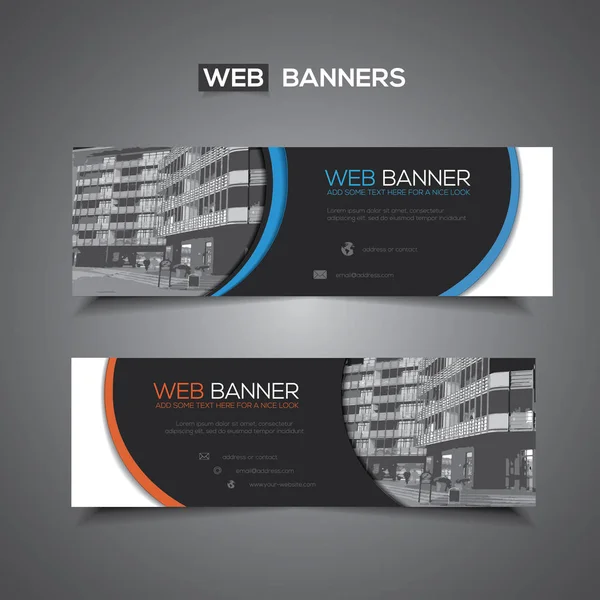 Banner Vector Abstracto Para Plantilla Web Uso Impresión Como Fondo — Vector de stock