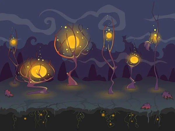 Gotik karanlık çizgi film arka plan bilgisayar oyunu için